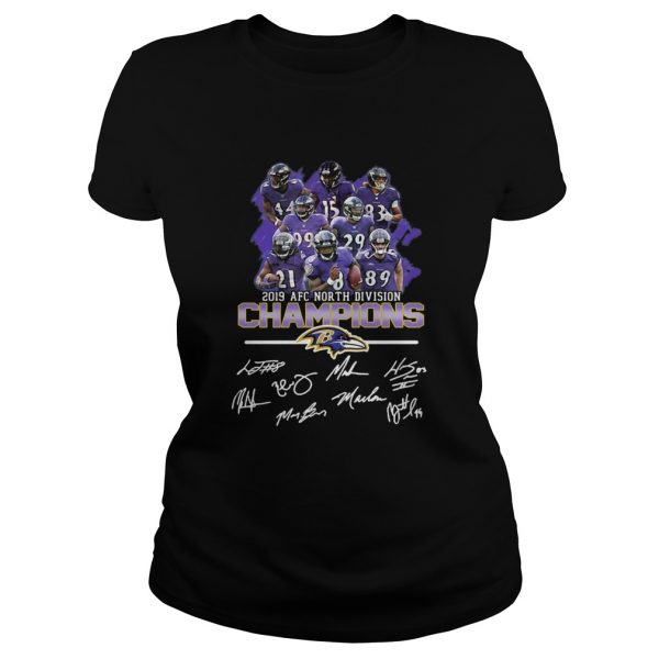 AFC North 2019 Division Champions Baltimore Ravens Signatures Team  Classic Ladies