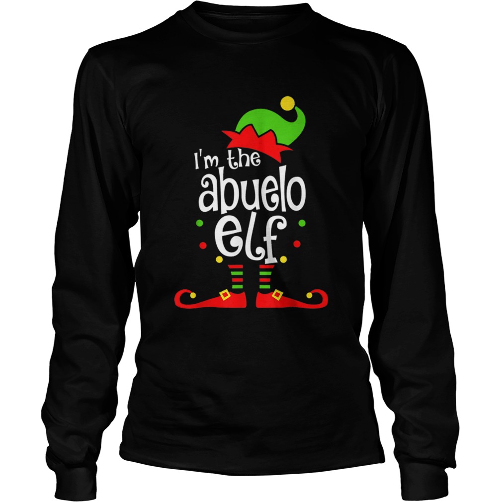 Abuelo Elf Christmas Spanish Grandpa Matching Family Xmas LongSleeve