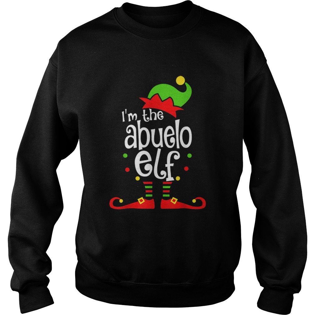 Abuelo Elf Christmas Spanish Grandpa Matching Family Xmas Sweatshirt