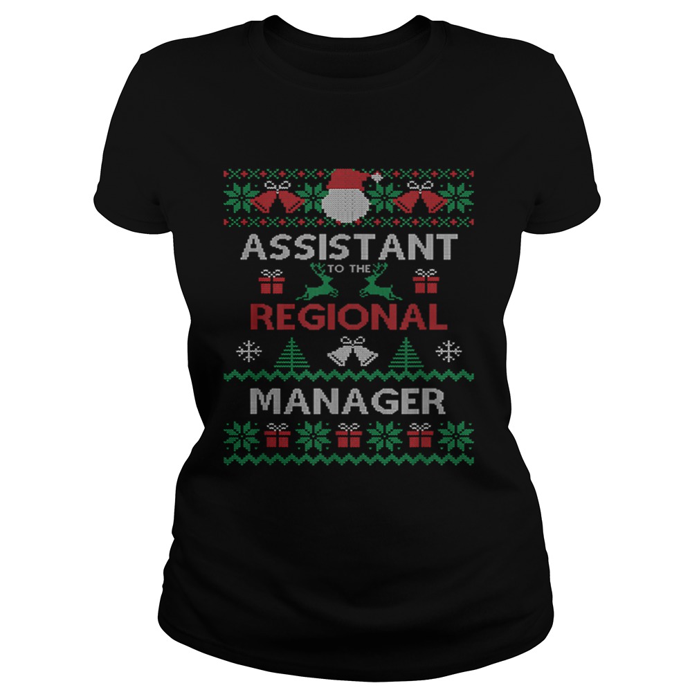 Assistant To The Regional Manager Ugly Christmas Classic Ladies