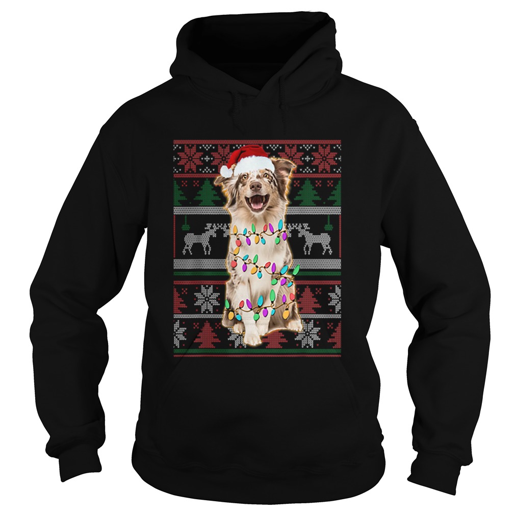 Australian Shepherd Ugly Sweater Christmas Hoodie