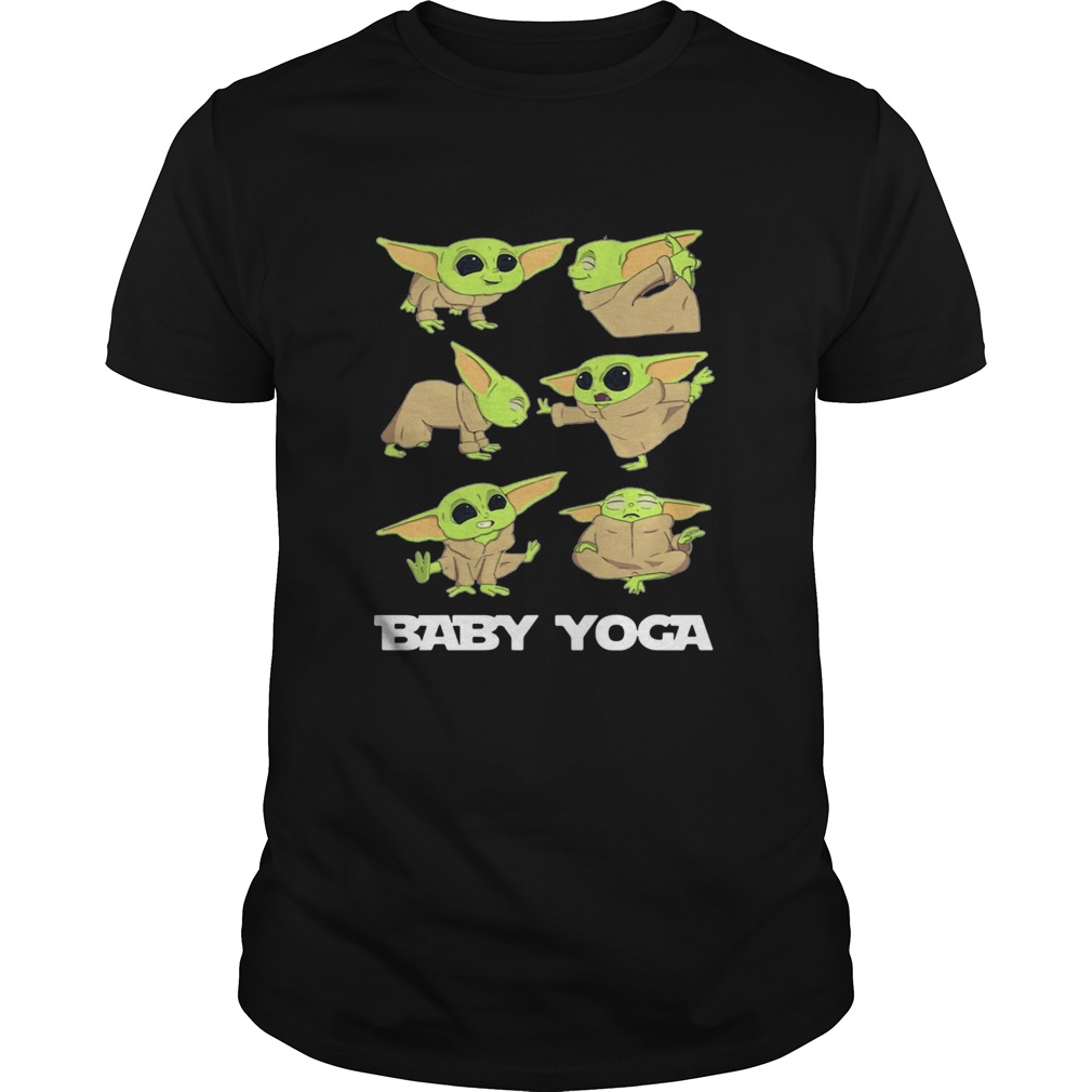 Baby Yoda Doing Yoga The Mandalorian shirt