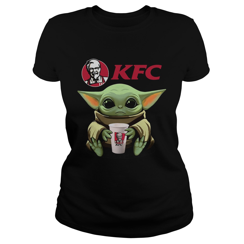 Baby Yoda Hug KFC Classic Ladies