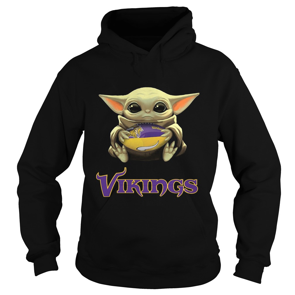 Baby Yoda Hug Minnesota Vikings Hoodie
