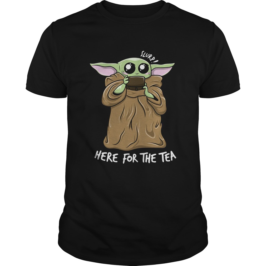 Baby Yoda Kawaii Here For The Tea Meme shirt