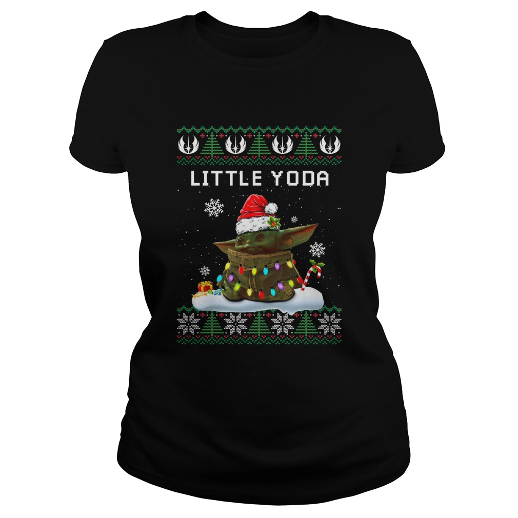 Baby Yoda Santa Little Yoda Ugly Christmas Classic Ladies