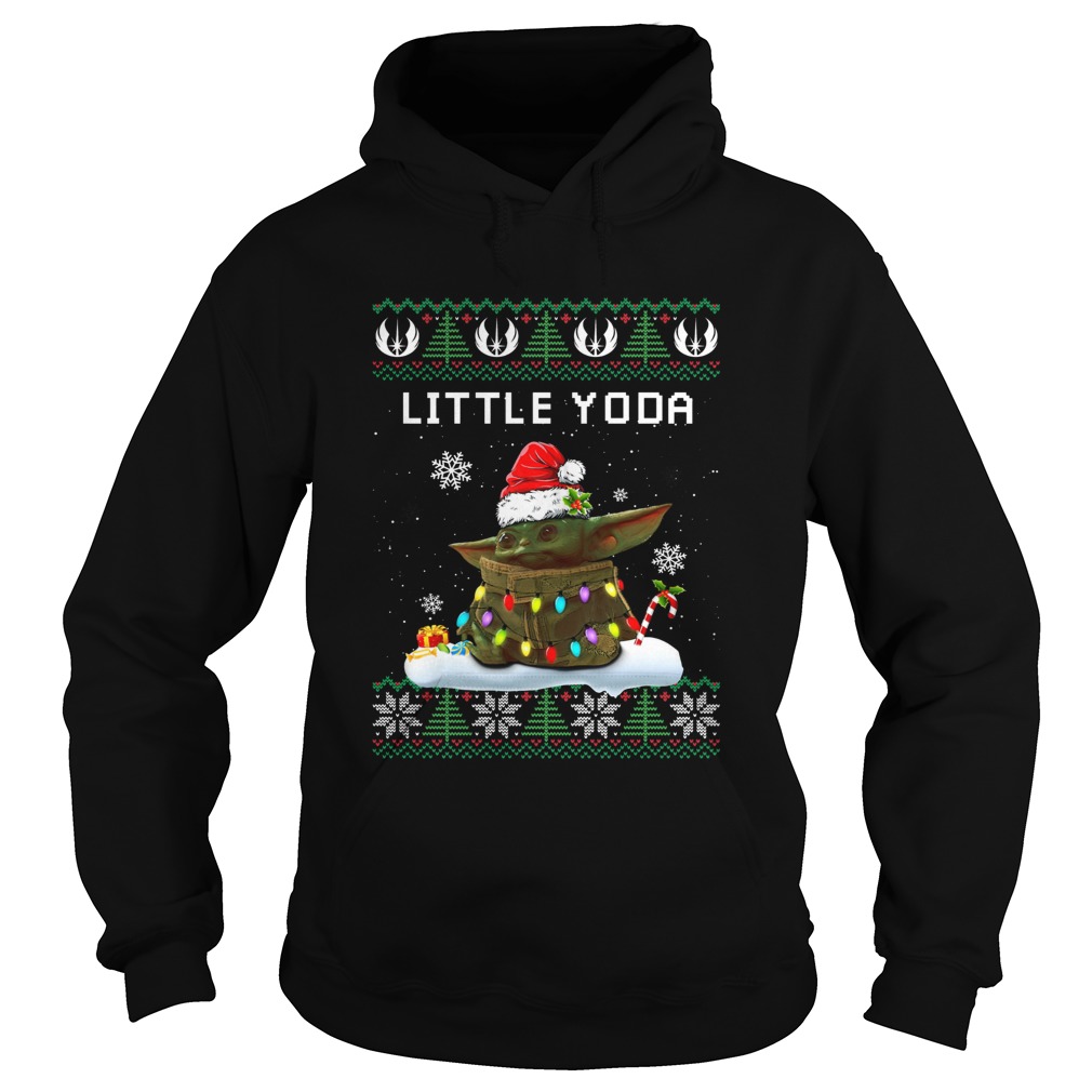 Baby Yoda Santa Little Yoda Ugly Christmas Hoodie