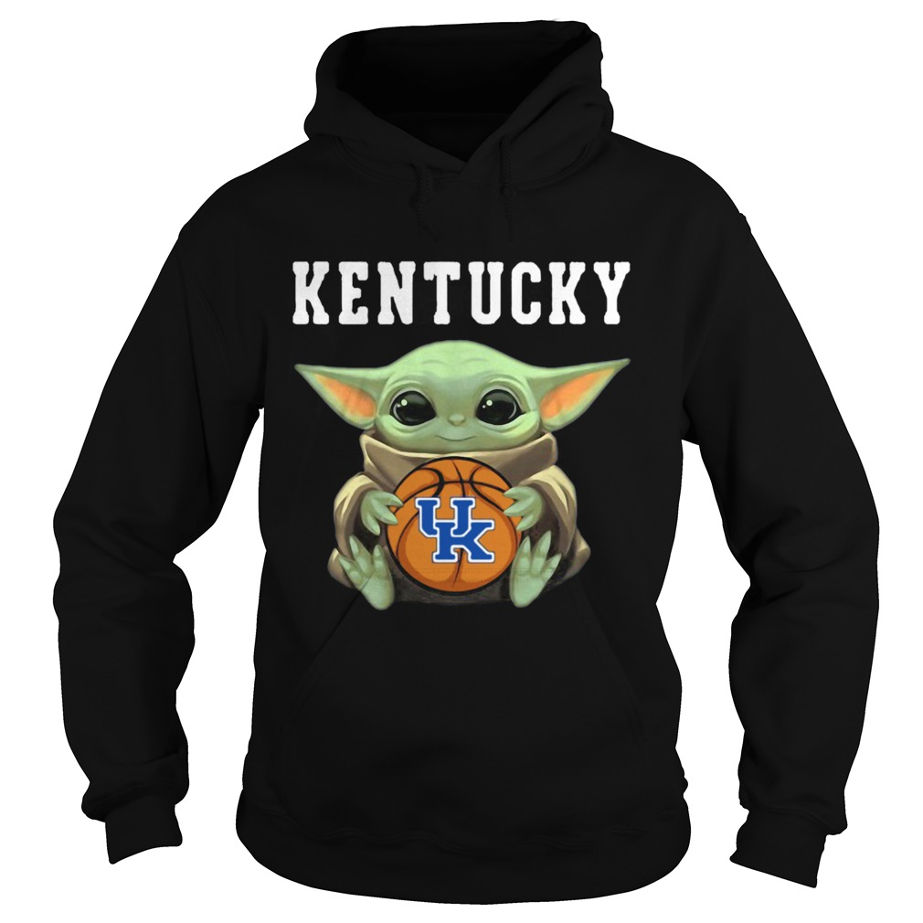 Baby Yoda hug Kentucky Wildcats Star Wars Hoodie