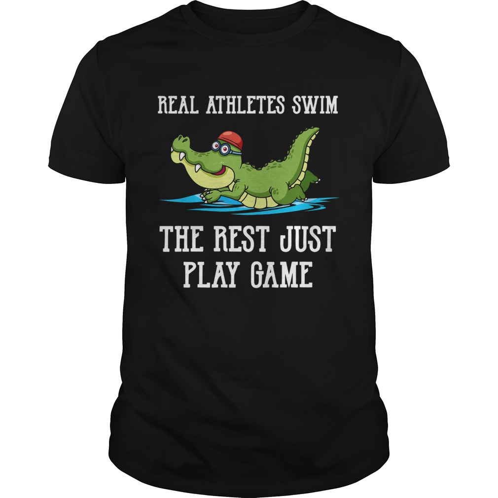 Baby crocodile Real Athletes Swim The First Just Play Game shirt