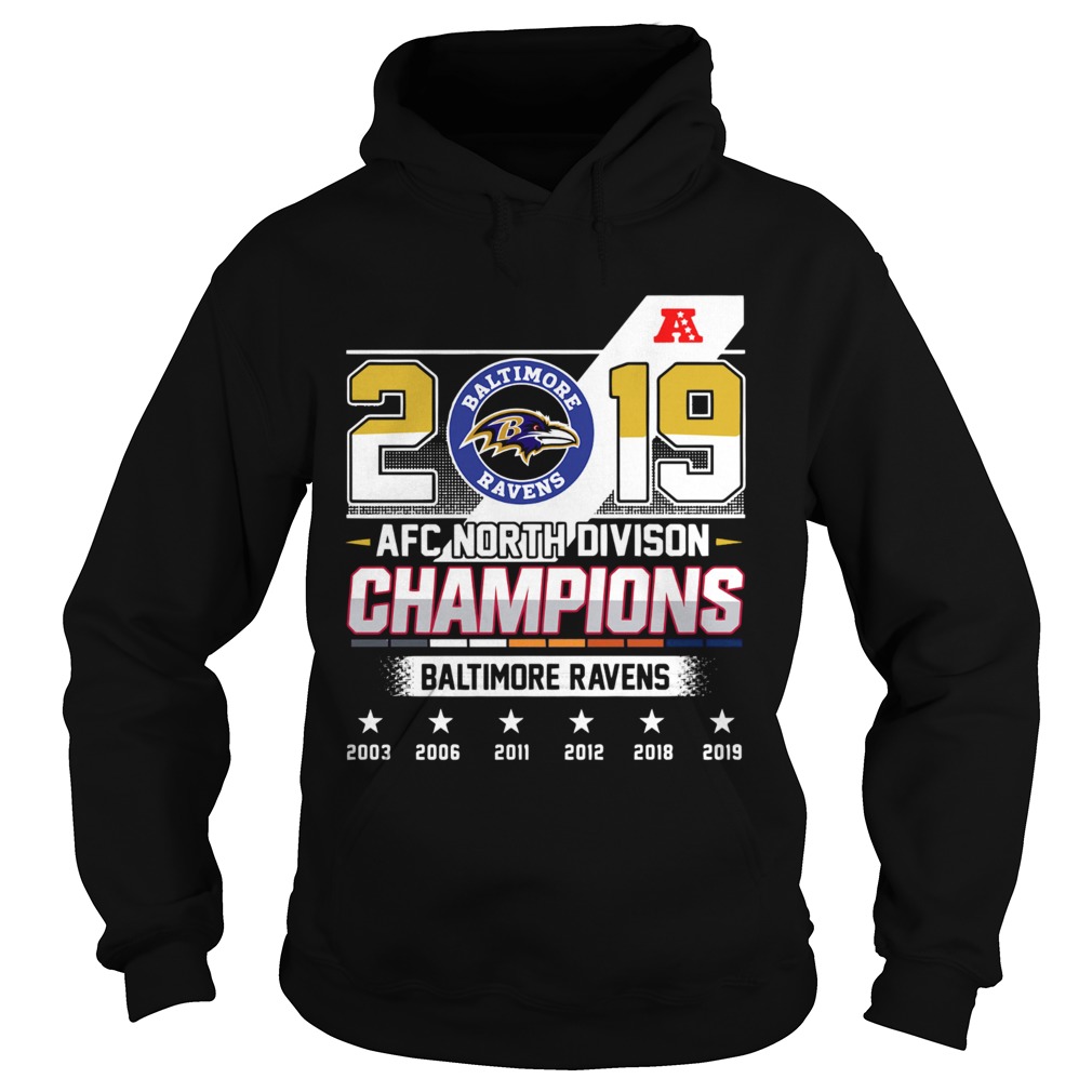 Baltimore Ravens Afc North Division Champions 2019 Hoodie
