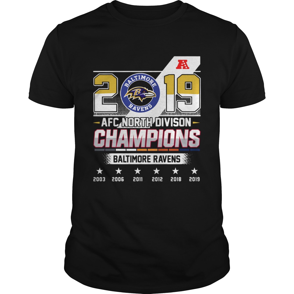 Baltimore Ravens Afc North Division Champions 2019 shirt