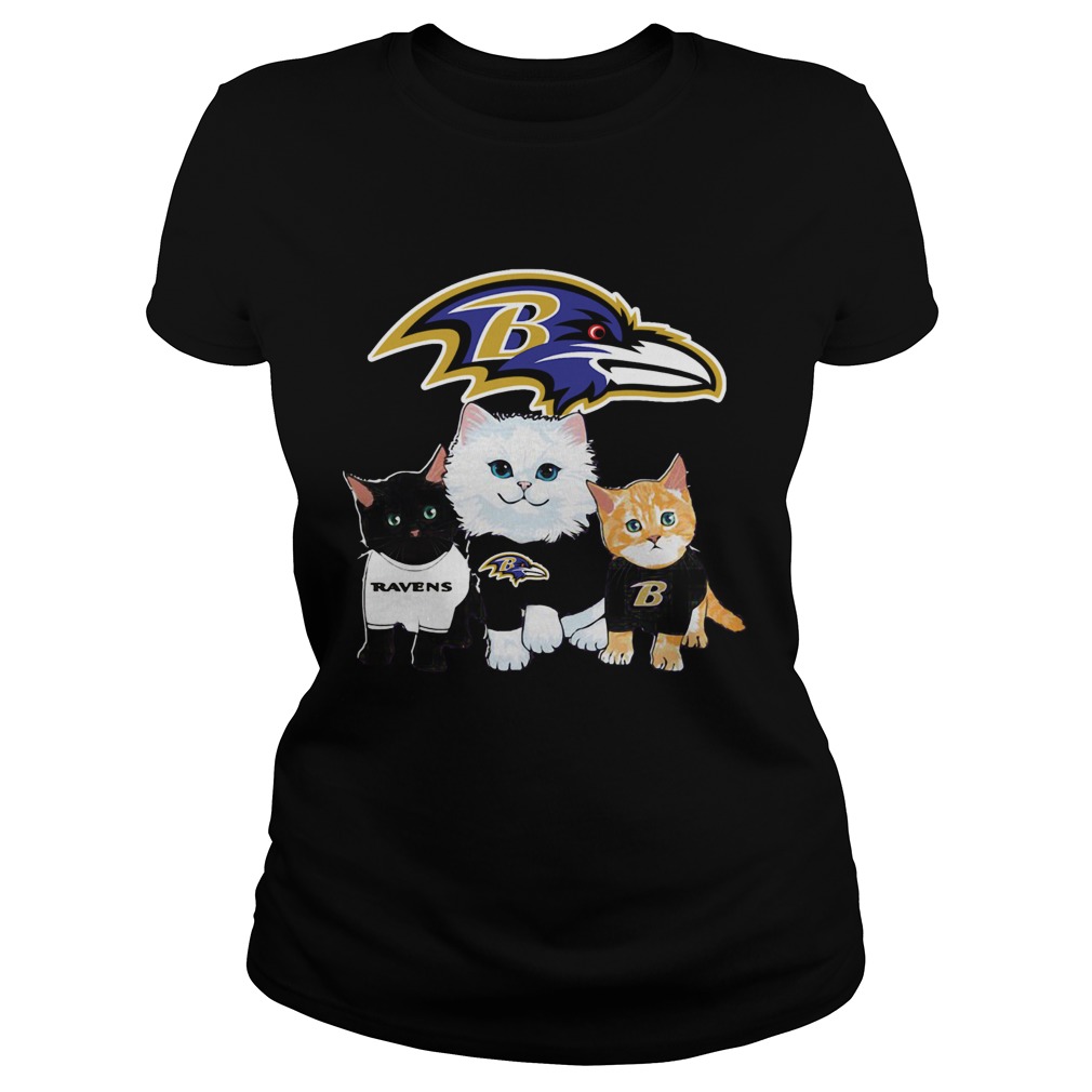 Baltimore Ravens Logo Cats Classic Ladies