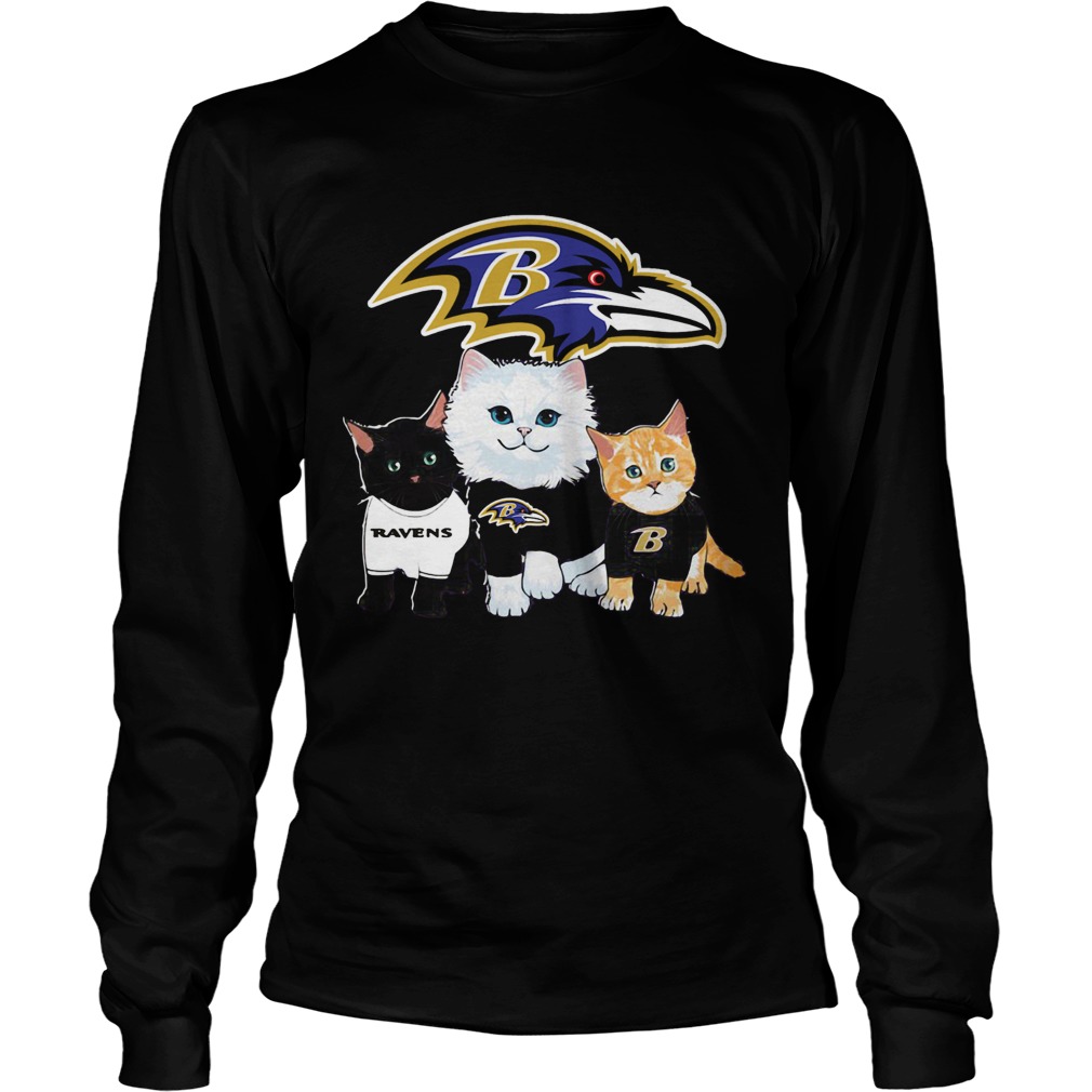 Baltimore Ravens Logo Cats LongSleeve