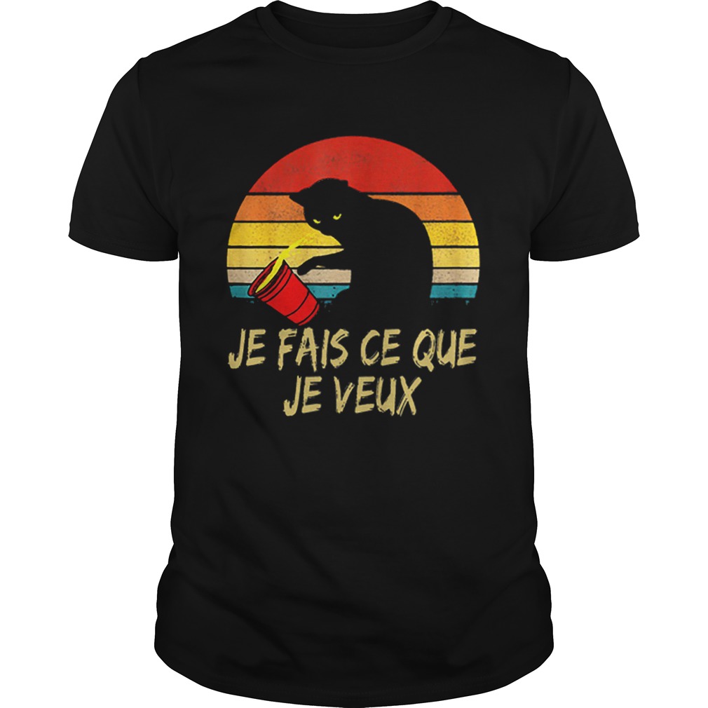 Black Cat Je Fais Ce Que Je Veux Vintage shirt