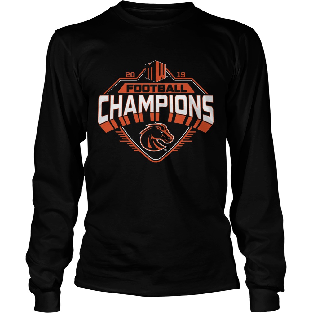 Boise State Broncos 2019 Mountain West Football Champions LongSleeve