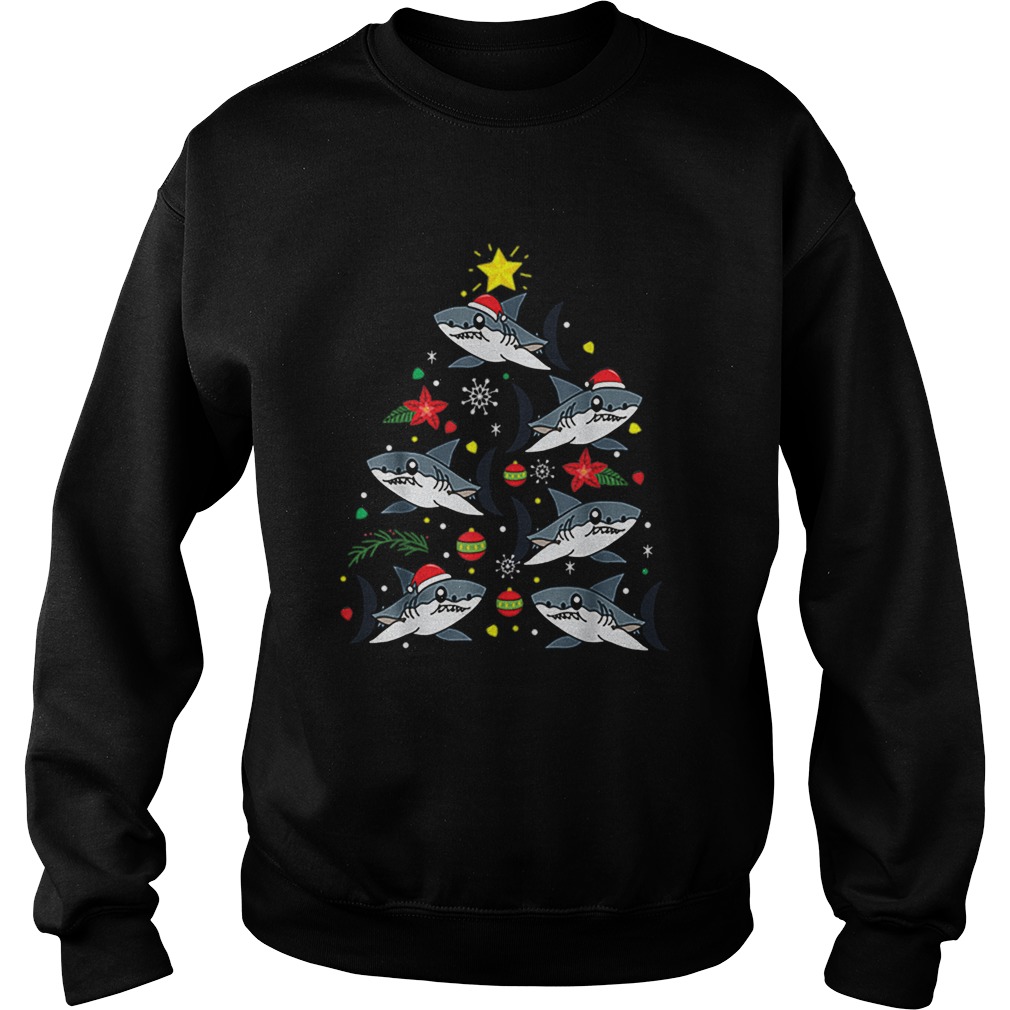 Bull Shark Christmas Ornament Tree Sweatshirt