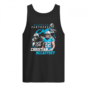 CMC Carolina Panthers Football #22 Christian McCaffrey TankTop