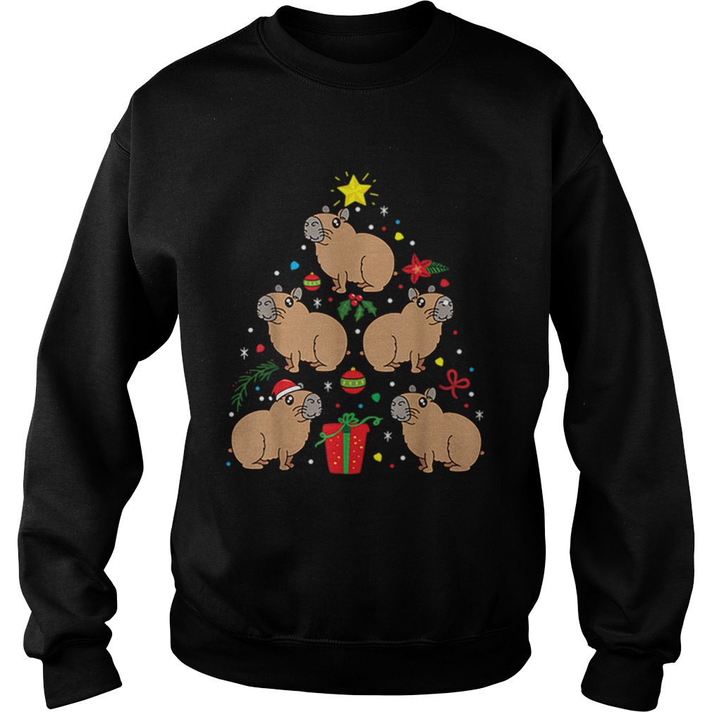 Capybara Christmas Ornament Tree Sweatshirt