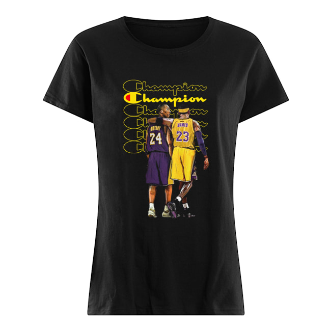 Champion Kobe Bryant and Lebron James Classic Women's T-shirt