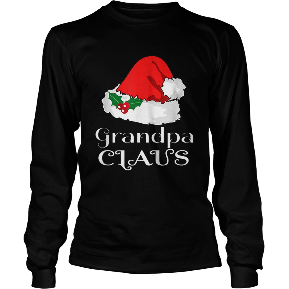 Christmas Grandpa Claus Matching Pajama Mens Santa Hat Xmas LongSleeve