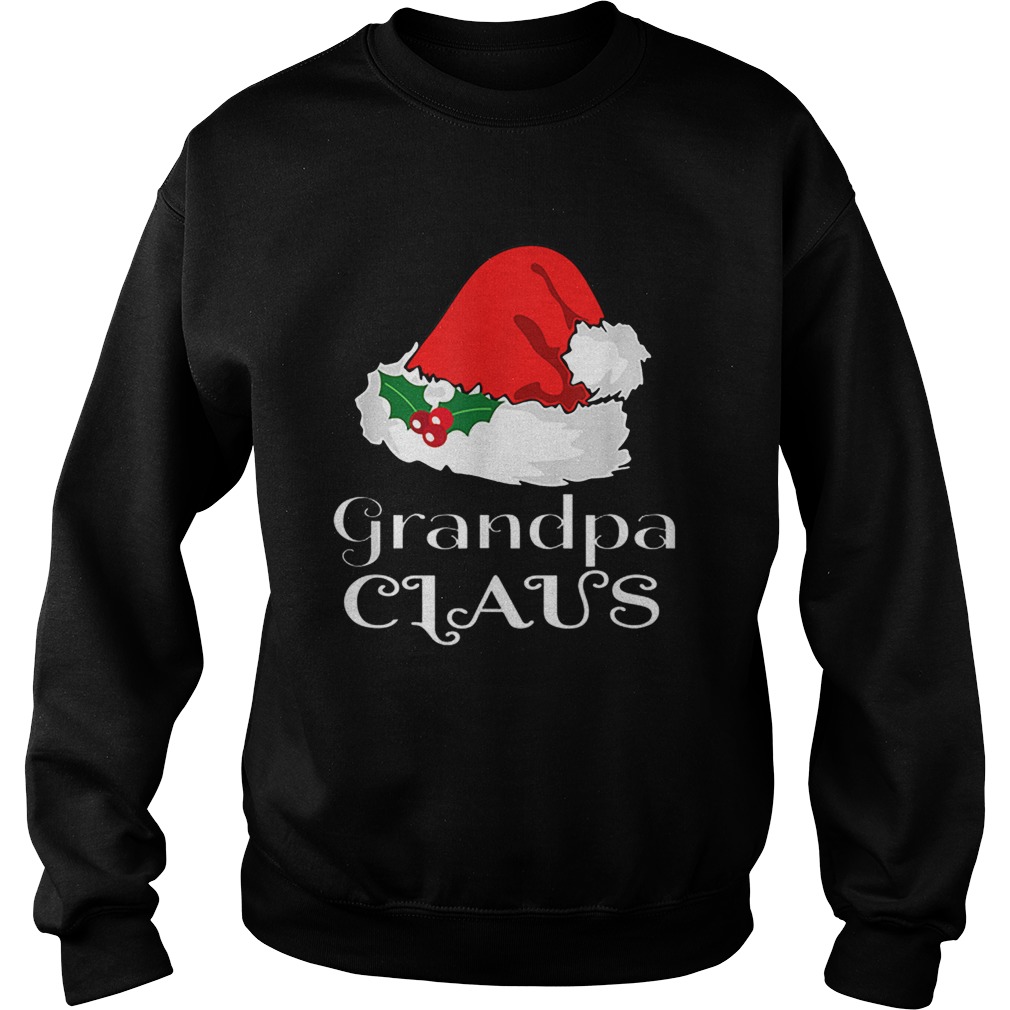 Christmas Grandpa Claus Matching Pajama Mens Santa Hat Xmas Sweatshirt