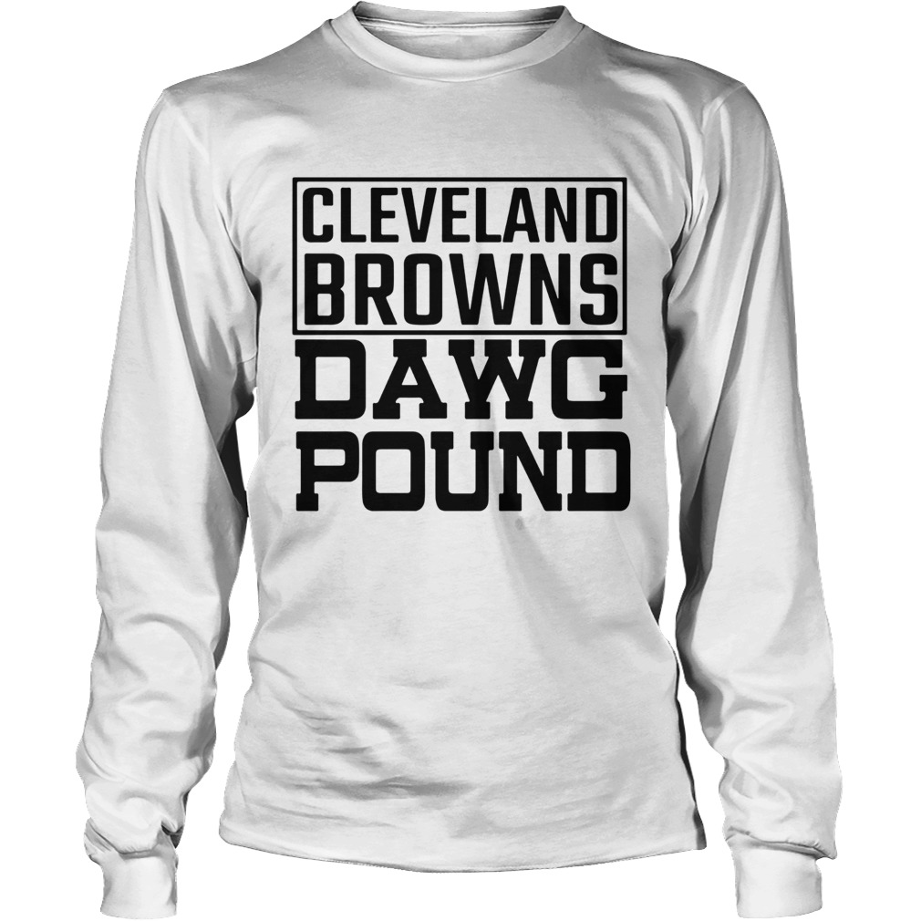Cleveland Browns Freddie Kitchens Dawg Pound LongSleeve