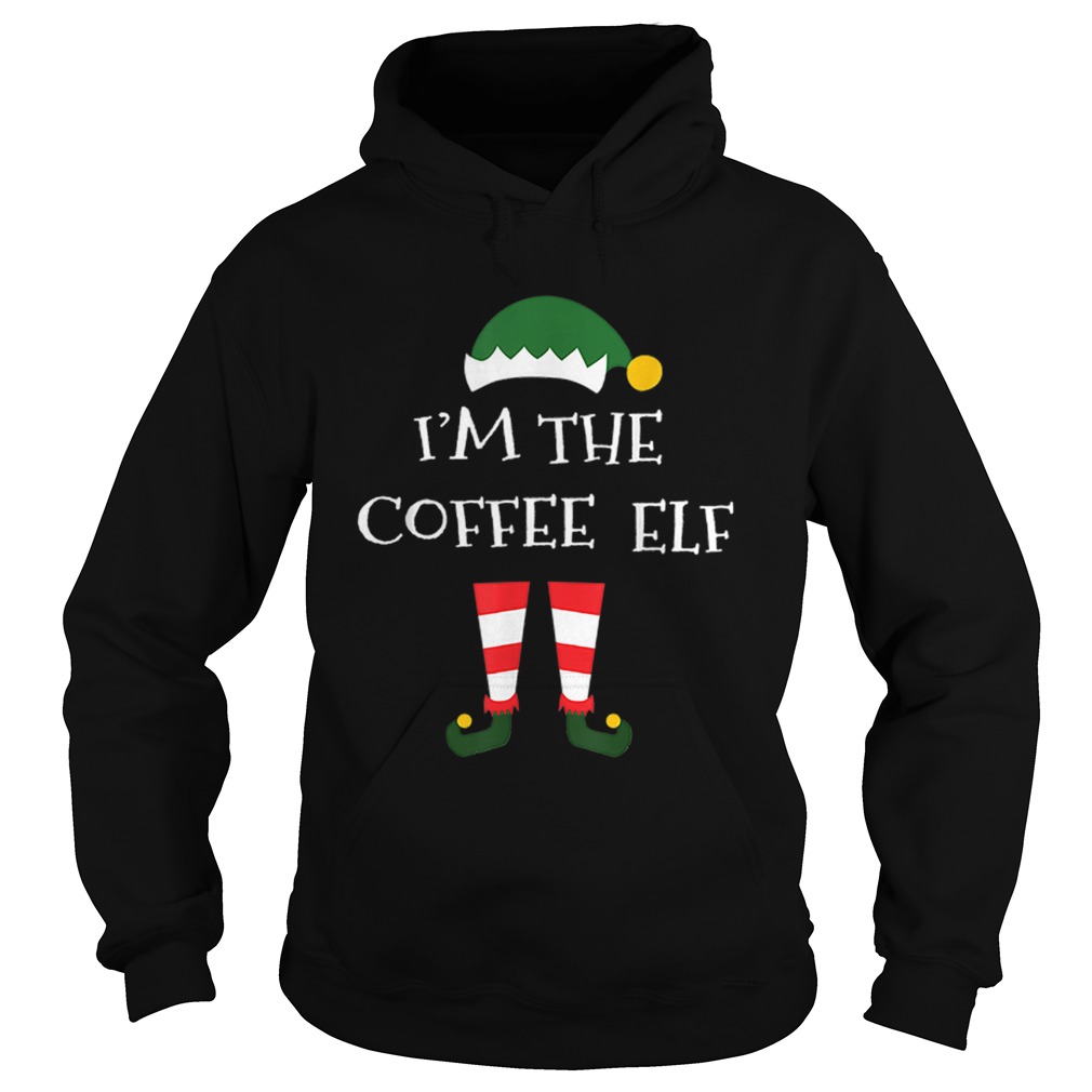 Coffee Elf Gift Funny Matching Family Group Christmas Hoodie