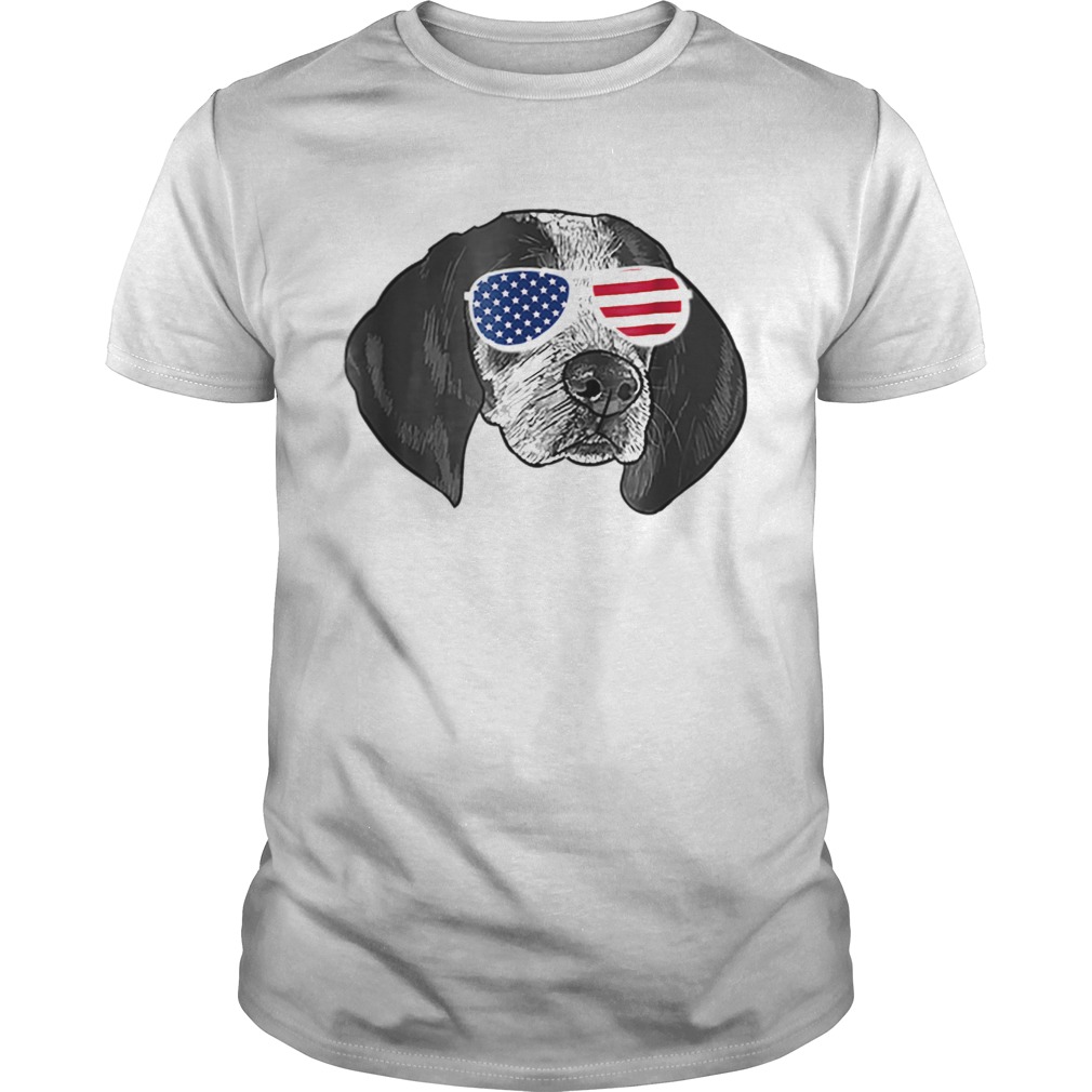 Coonhound American glasses shirt