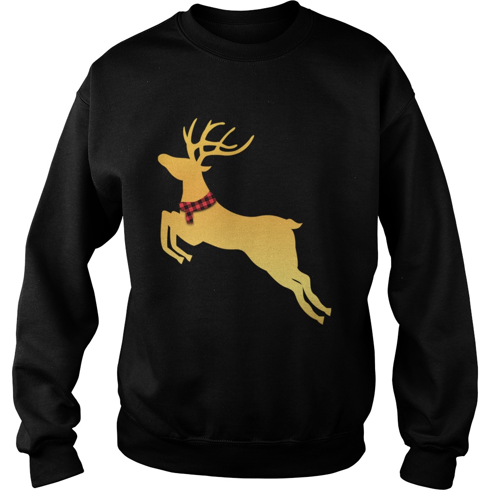 Deer Chrismas Gold Sweatshirt