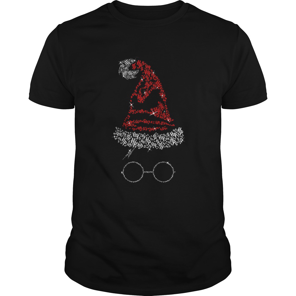 Diamond Christmas hat Harry Potter shirt