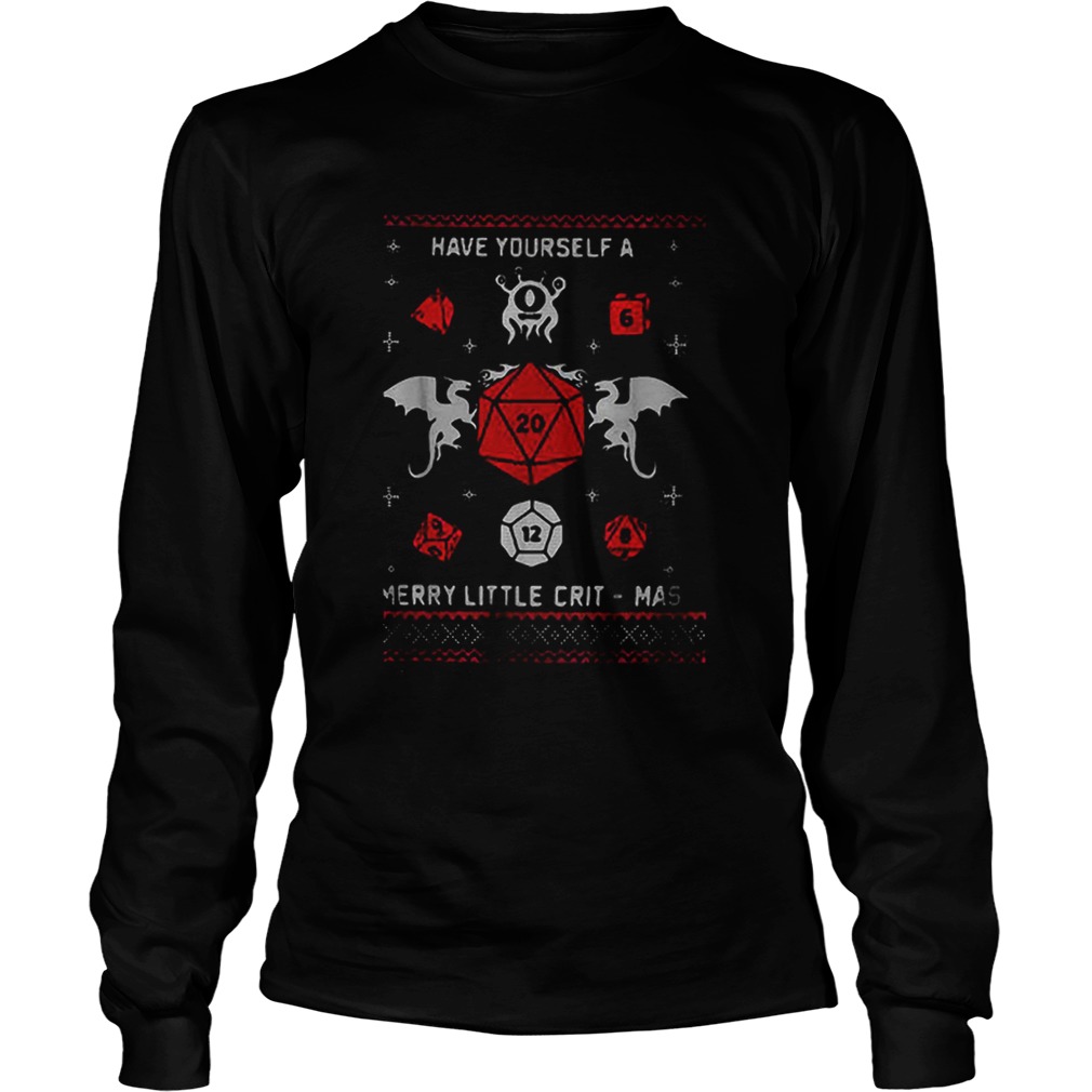 Dungeons Dragons have yourself a merry little critmas Christmas LongSleeve