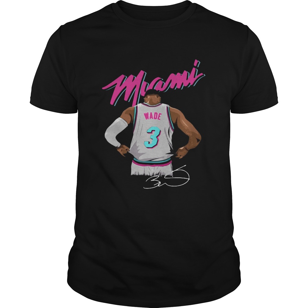 Dwyane Wade Miami Heat Basketball Signature Shirt