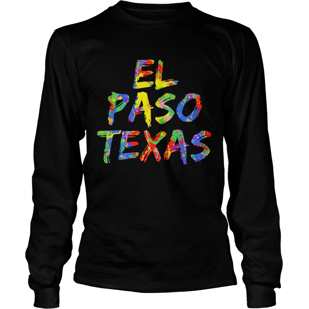 El Paso Texas Texans Colorful LongSleeve