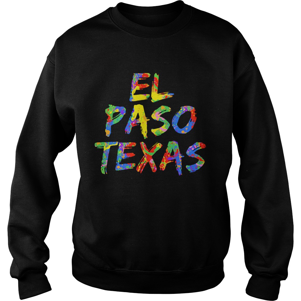 El Paso Texas Texans Colorful Sweatshirt