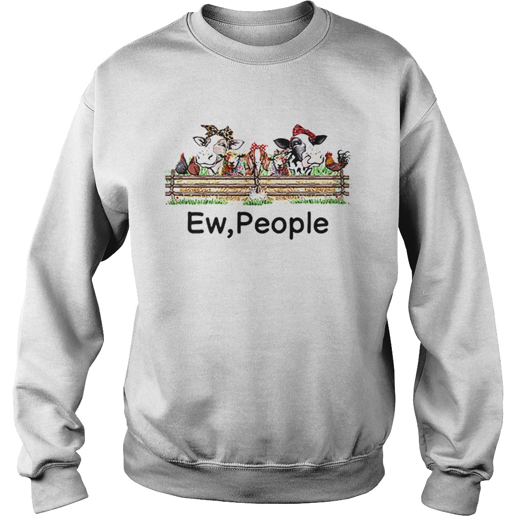Farm Animal Ew People Chicken Cattle Goat Pig Sweatshirt