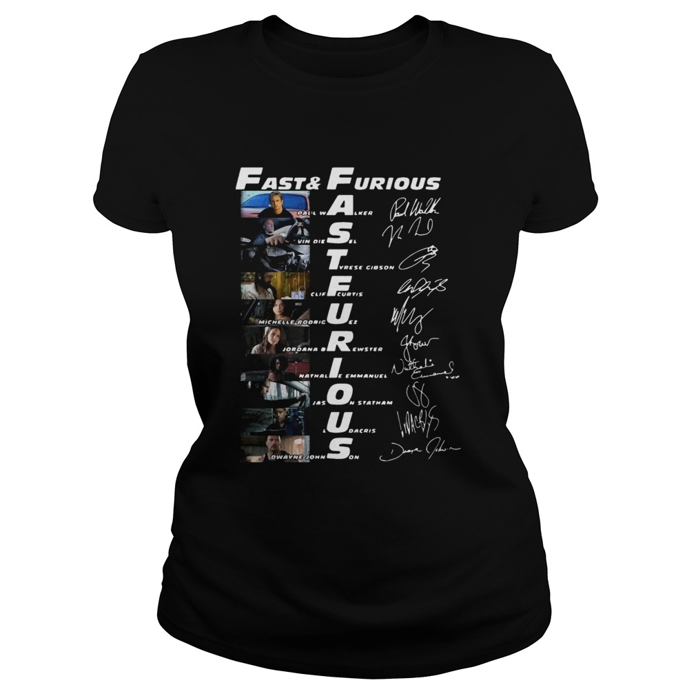 Fast and Furious Paul Walker Vin Diesel Tyrese Gibson signature Classic Ladies