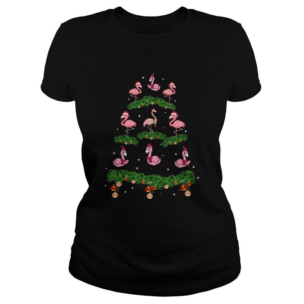 Flamingo Christmas Tree Ornament Decor Classic Ladies