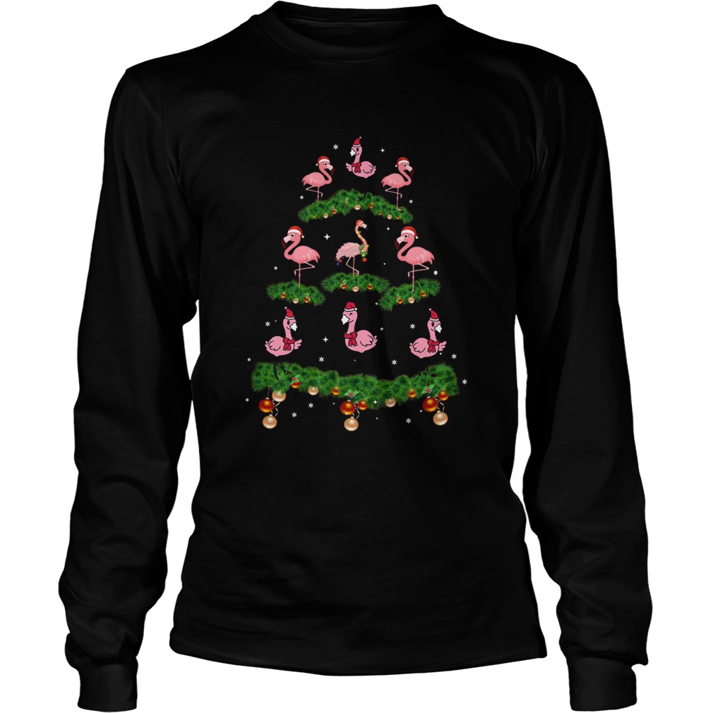 Flamingo Christmas Tree Ornament Decor LongSleeve