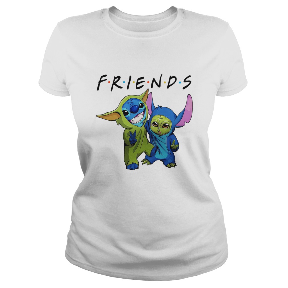 Friends baby Yoda And Baby Stitch Classic Ladies