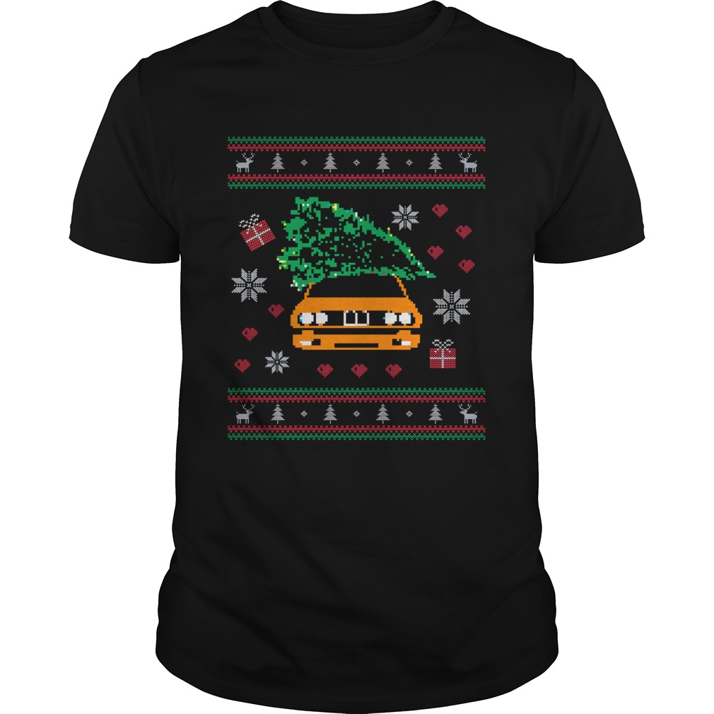 General Lee Car Christmas Tree Ugly Christmas Shirt