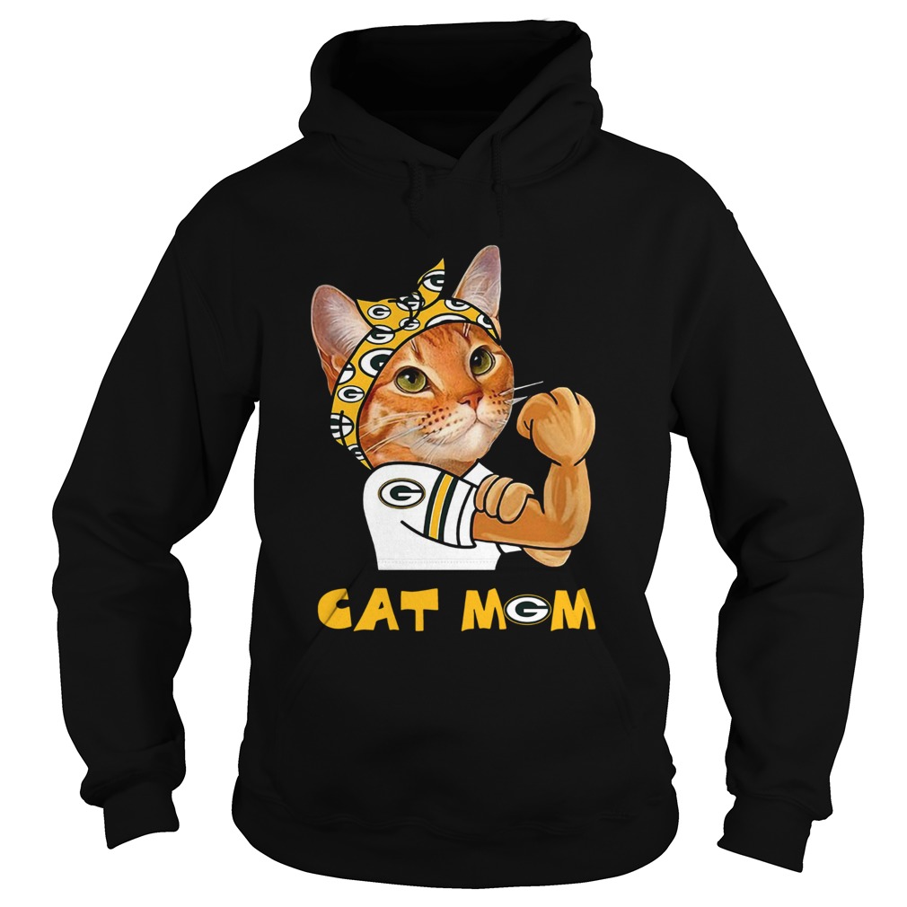 Green Bay Packers Cat Mom Hoodie