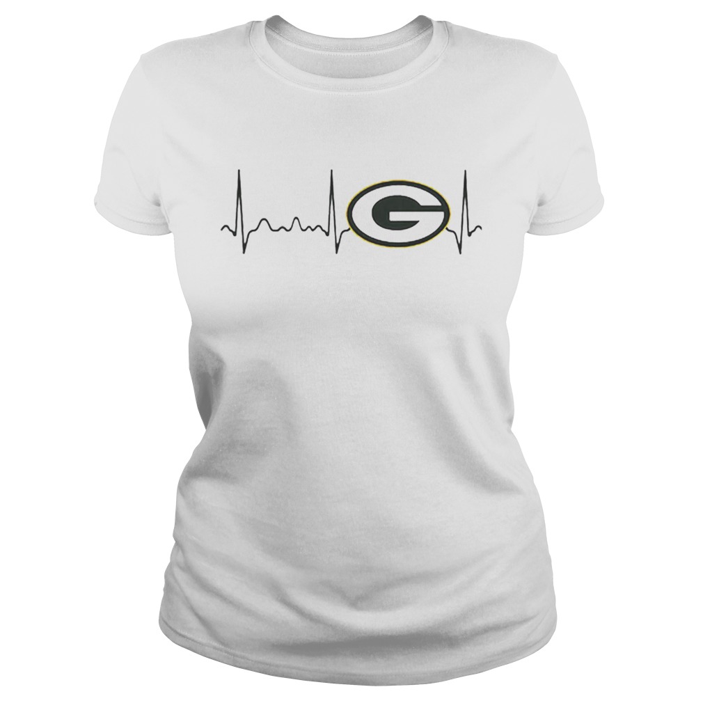 Green Bay Packers heartbeat Classic Ladies