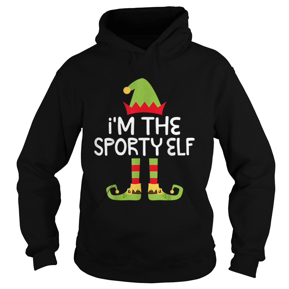 Im The Sporty Elf Matching Christmas Costume Hoodie