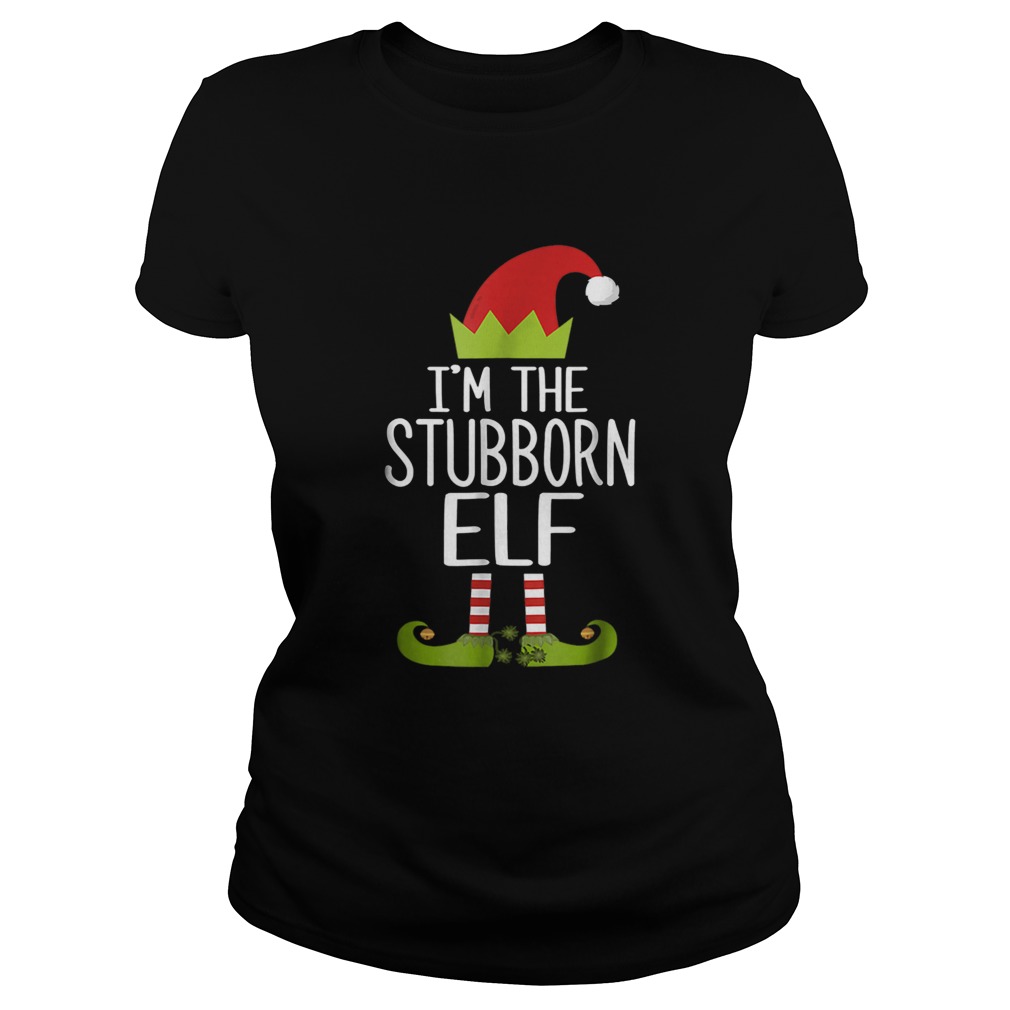 Im The Stubborn Elf Christmas Family Costume Classic Ladies
