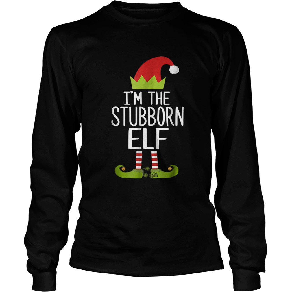 Im The Stubborn Elf Christmas Family Costume LongSleeve