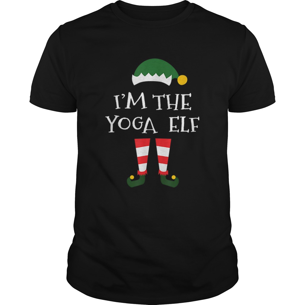 Im The Yoga Elf Gift Matching Family Group Christmas shirt