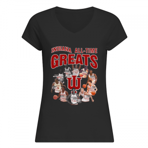 Indiana all time greatest players signatures Ladies Vneck