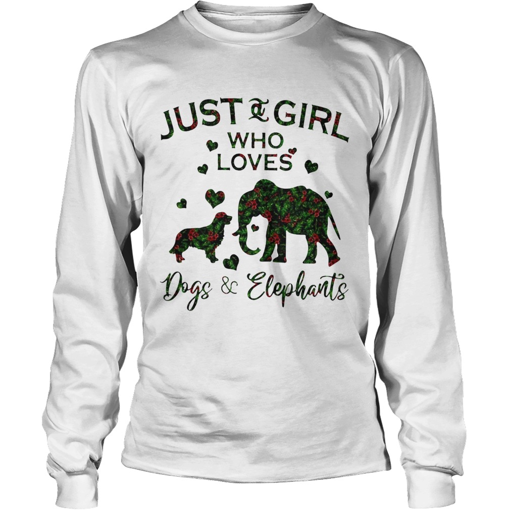 Just A Girl Who Loves Dog And Elephants LongSleeve