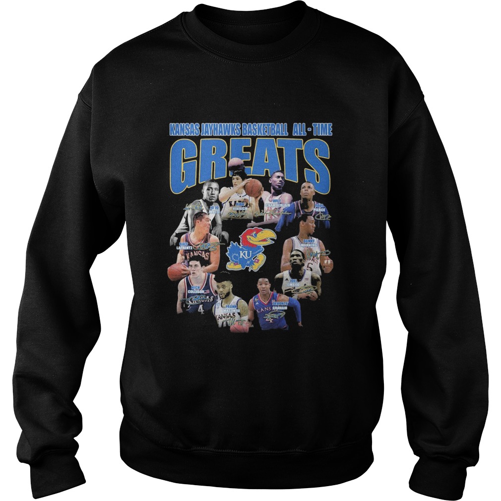 Kansas Jayhawks Basketball Alltime Greats KU Signature Sweatshirt