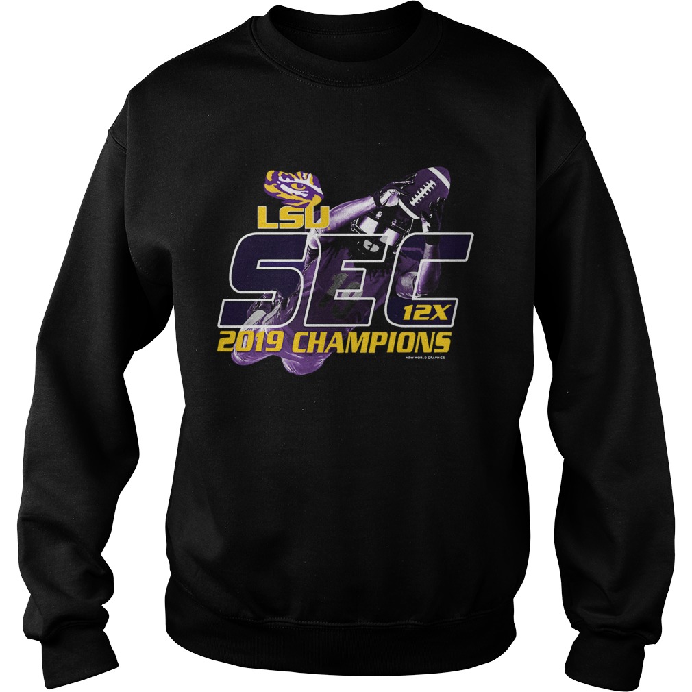 LSU Tigers 2019 SEC Football Champions 12X Sweatshirt